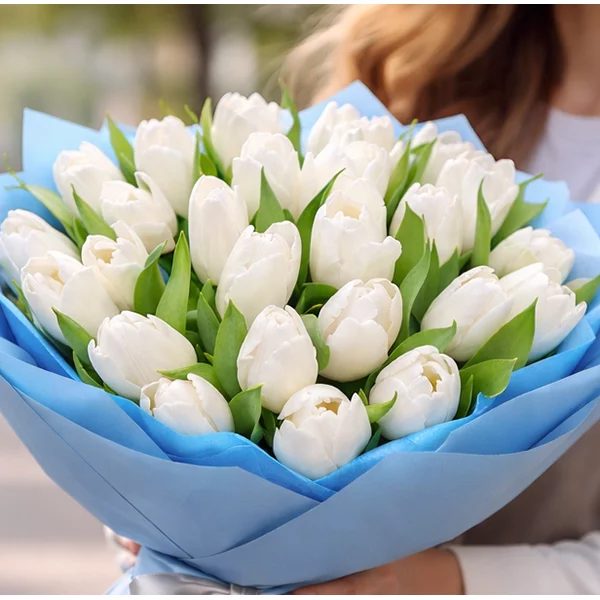 Сердце океана - букет из тюльпанов